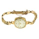 A lady's 1960s 9ct gold wrist watch.