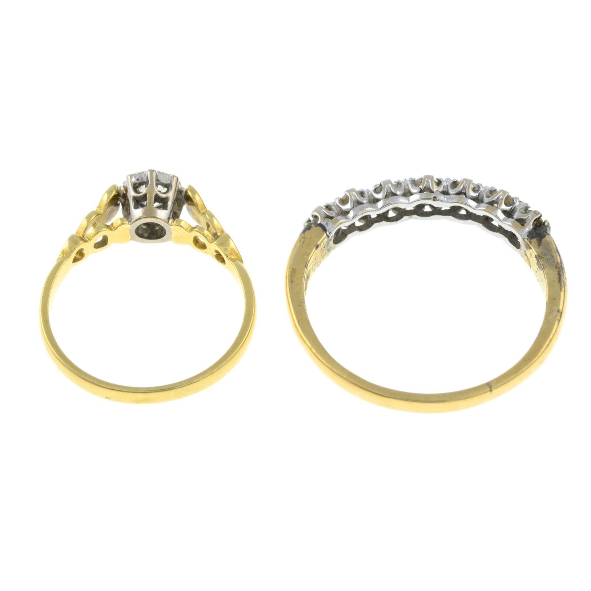 Two diamond rings. - Bild 3 aus 3