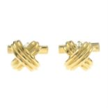 A pair of knot cufflinks, by Tiffany & Co.