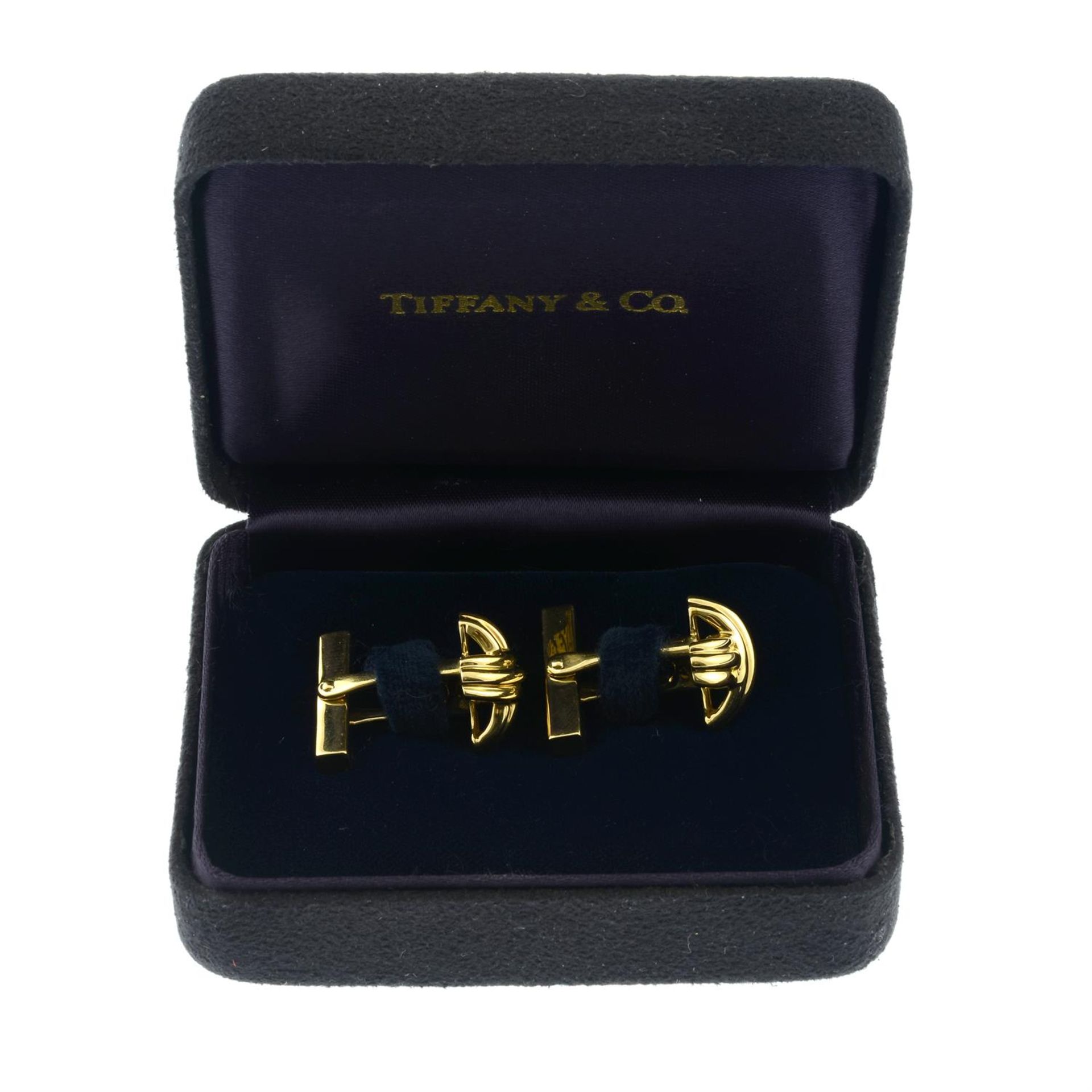 A pair of knot cufflinks, by Tiffany & Co. - Bild 3 aus 3