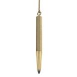 A 1960s 9ct gold pencil, by Cartier.