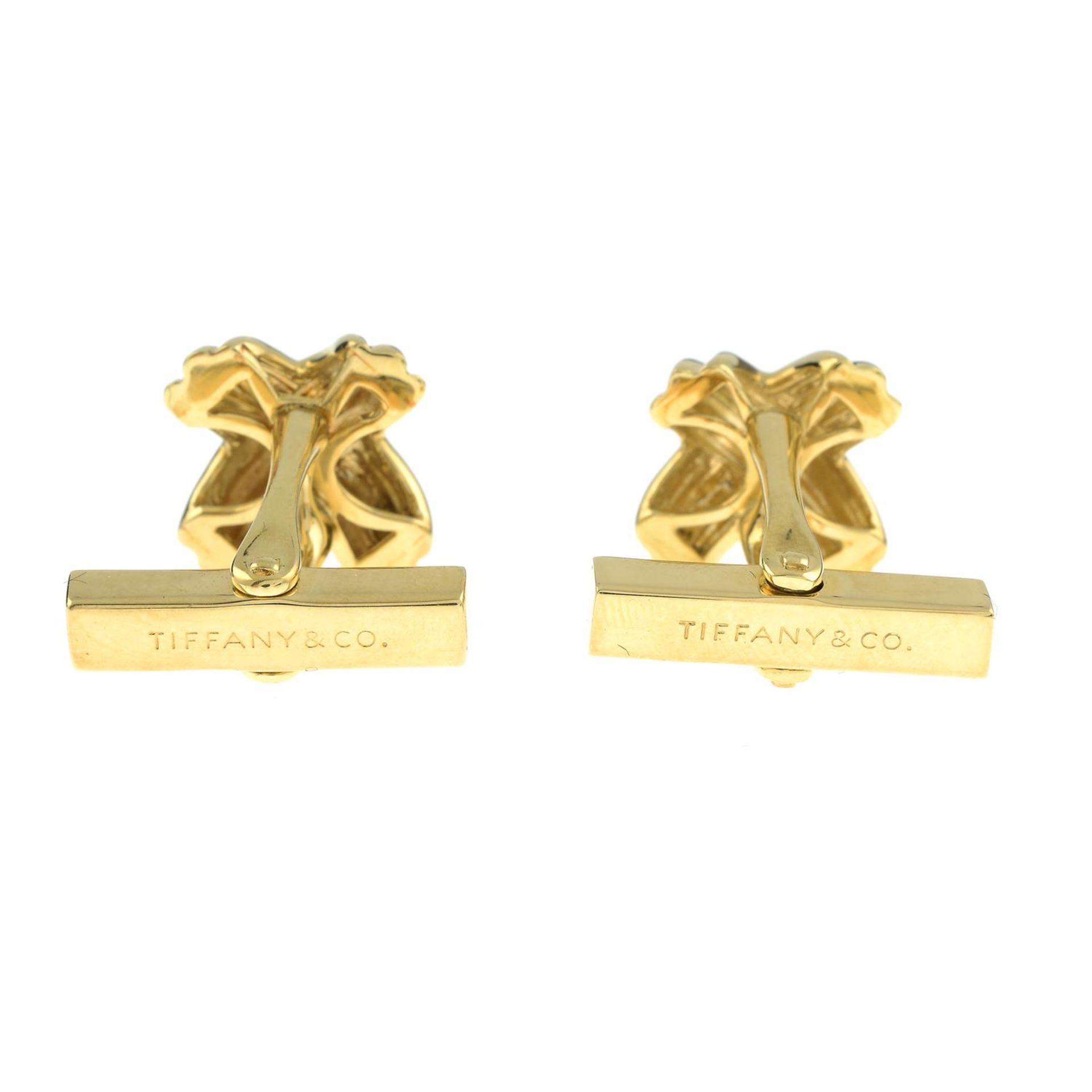 A pair of knot cufflinks, by Tiffany & Co. - Bild 2 aus 3