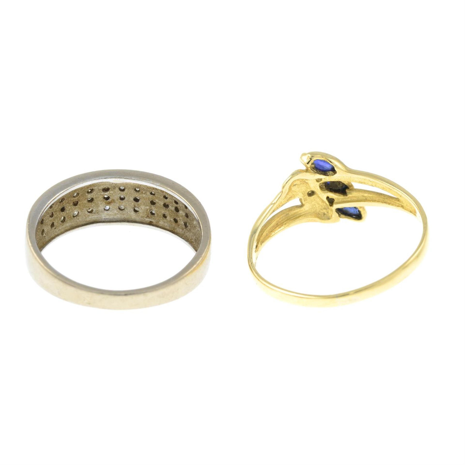 Two gem-set rings. - Image 2 of 2