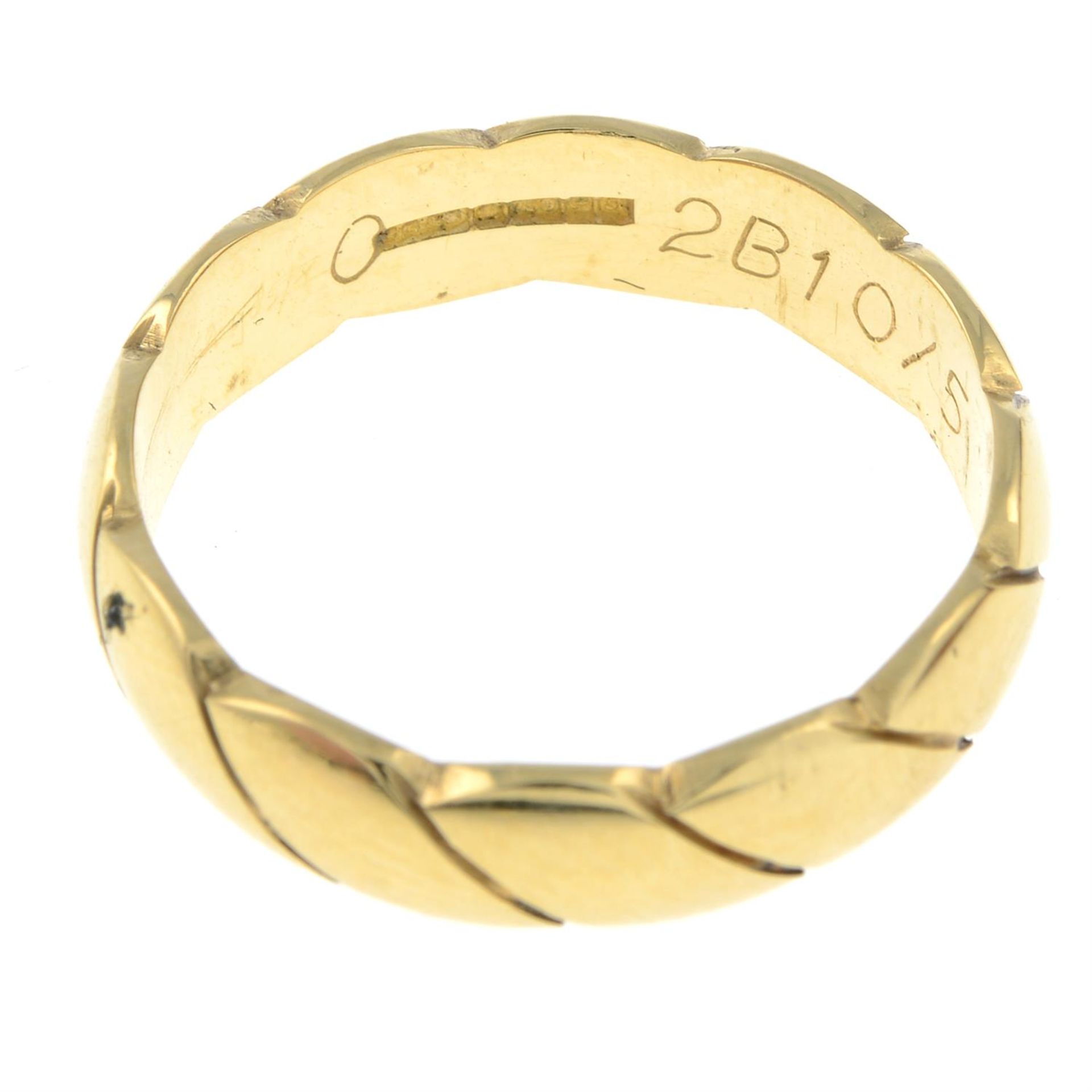 An 18ct gold band ring. - Image 2 of 2