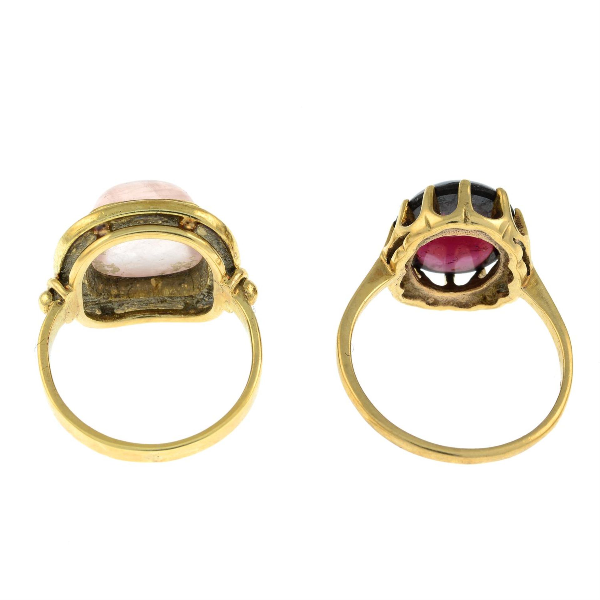 Two gem-set rings. - Image 2 of 2