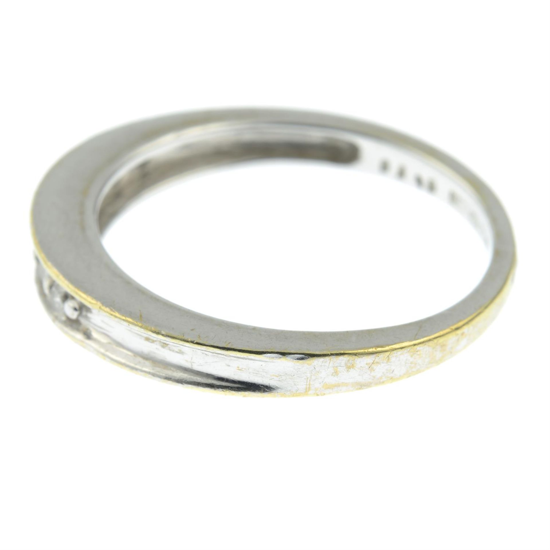 An 18ct gold diamond half eternity ring. - Image 2 of 3