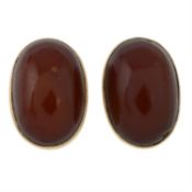 A pair of amber earrings.