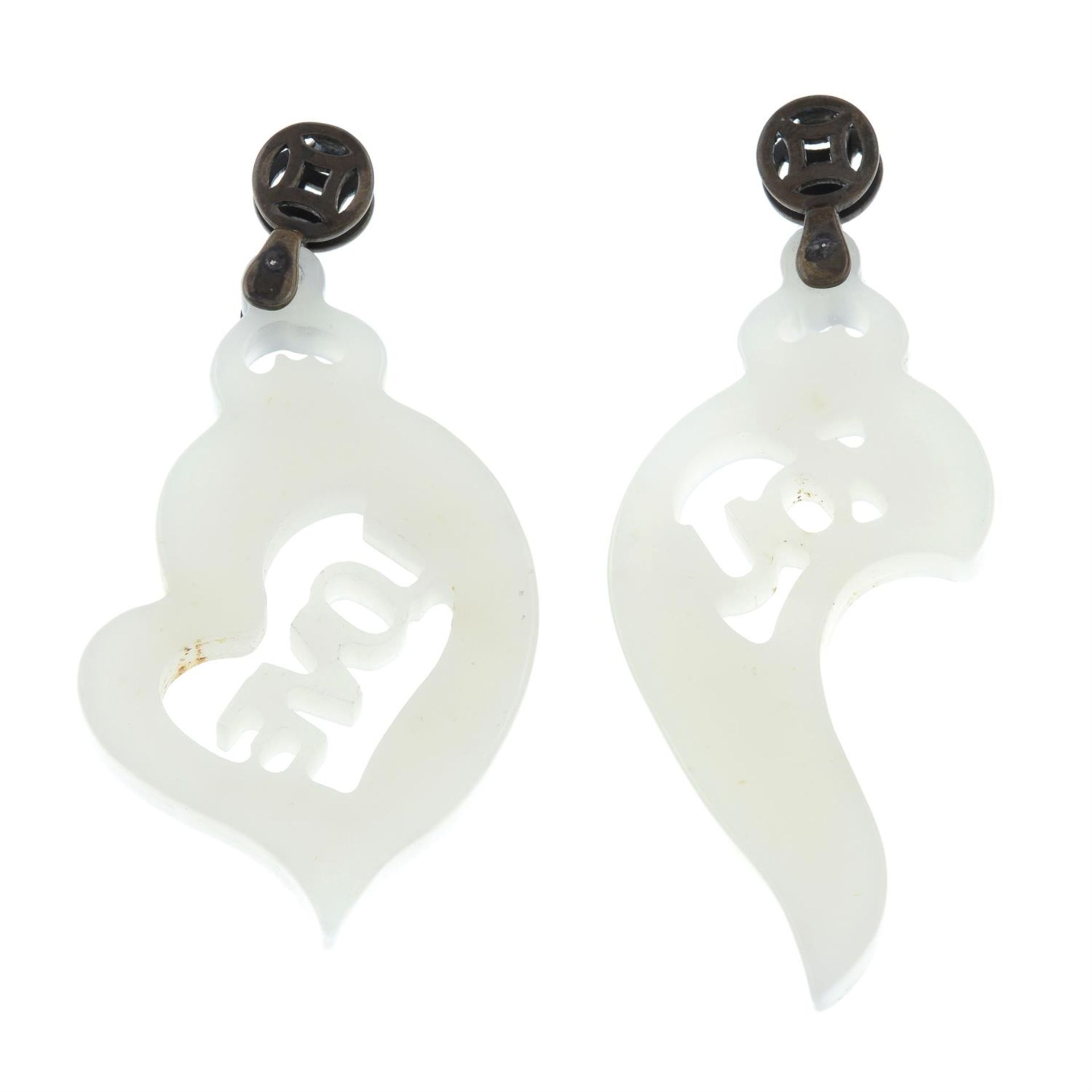 Two jade pendants. - Image 2 of 2
