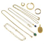 A selection of jewellery.