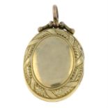 An early 20th century gold locket pendant.