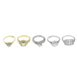 (57003) Five diamond rings.