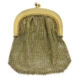 A mesh coin purse.