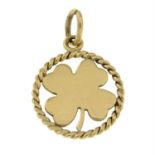 An 18ct gold four leaf clover pendant, by Tiffany & Co.