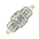 (57200) A vari-cut diamond dress ring.