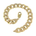 (56101) A 9ct gold curb bracelet.