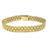 A 9ct gold fancy-link bracelet.