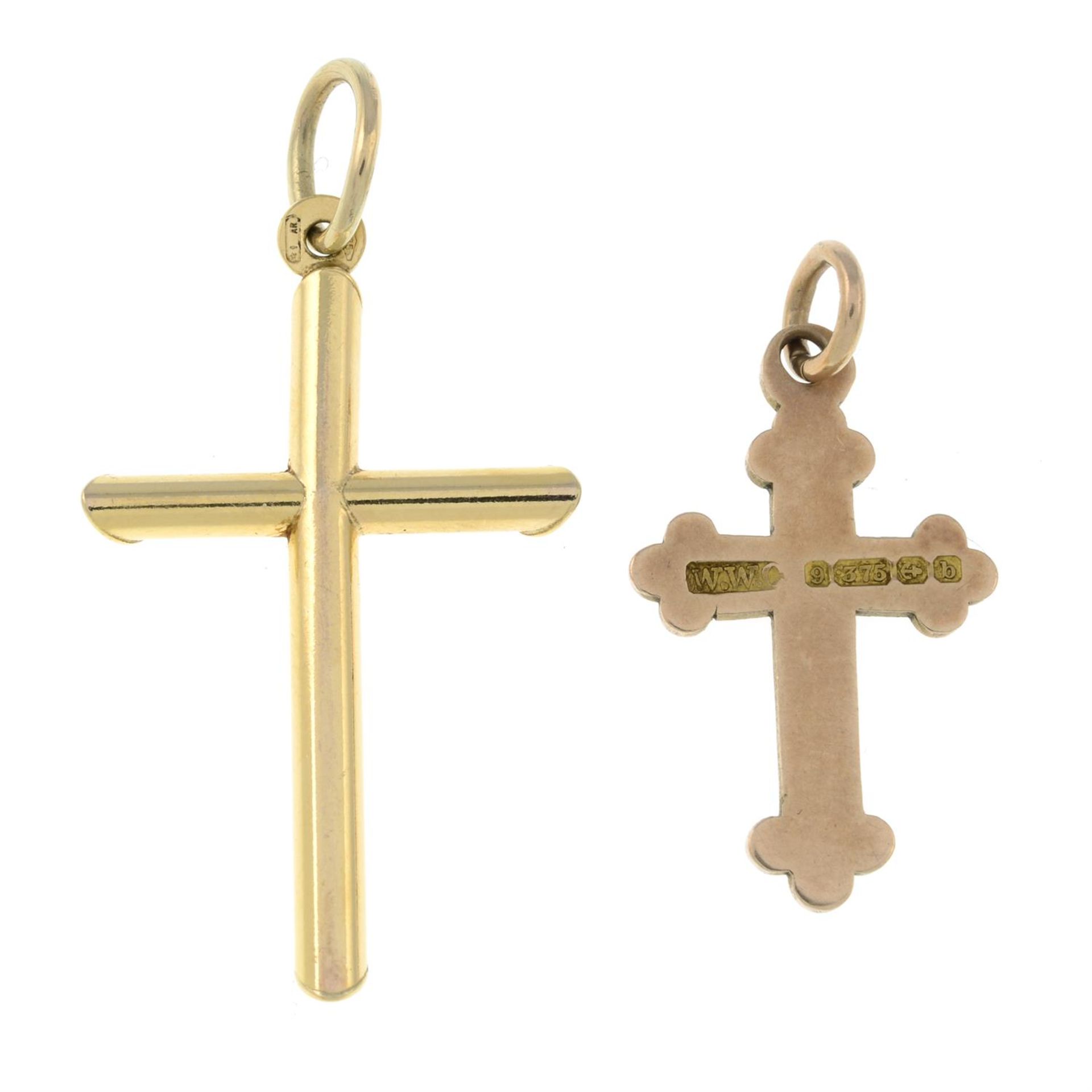 Two cross pendants. - Image 2 of 2