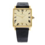 CORUM - a 18ct yellow gold wrist watch, 29mm.