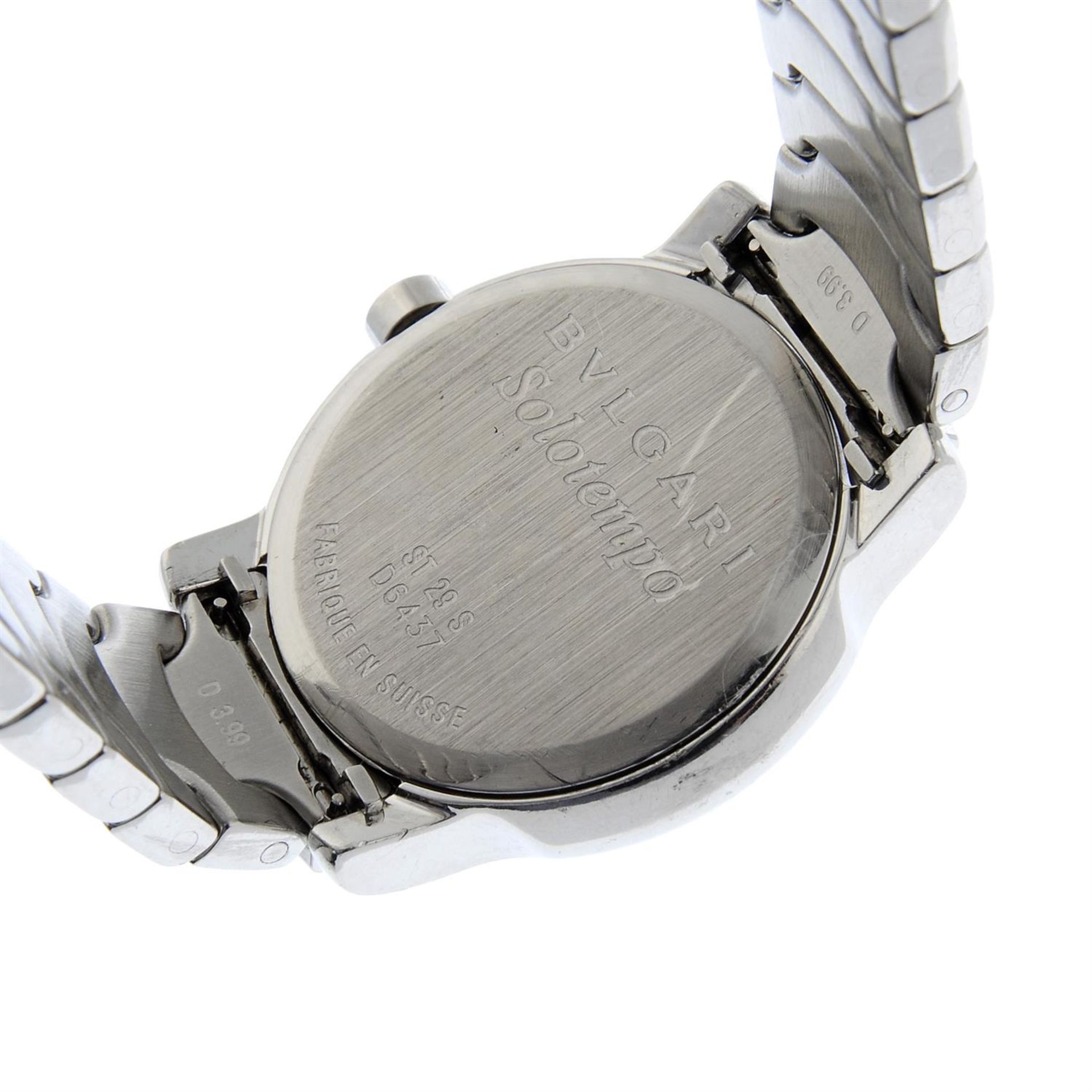 BULGARI - a stainless steel Solotempo bracelet watch, 29mm. - Image 4 of 4