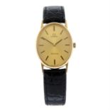 OMEGA - a gold plated Genève wrist watch (26mm) with an Omega De Ville bracelet watch and a Omega