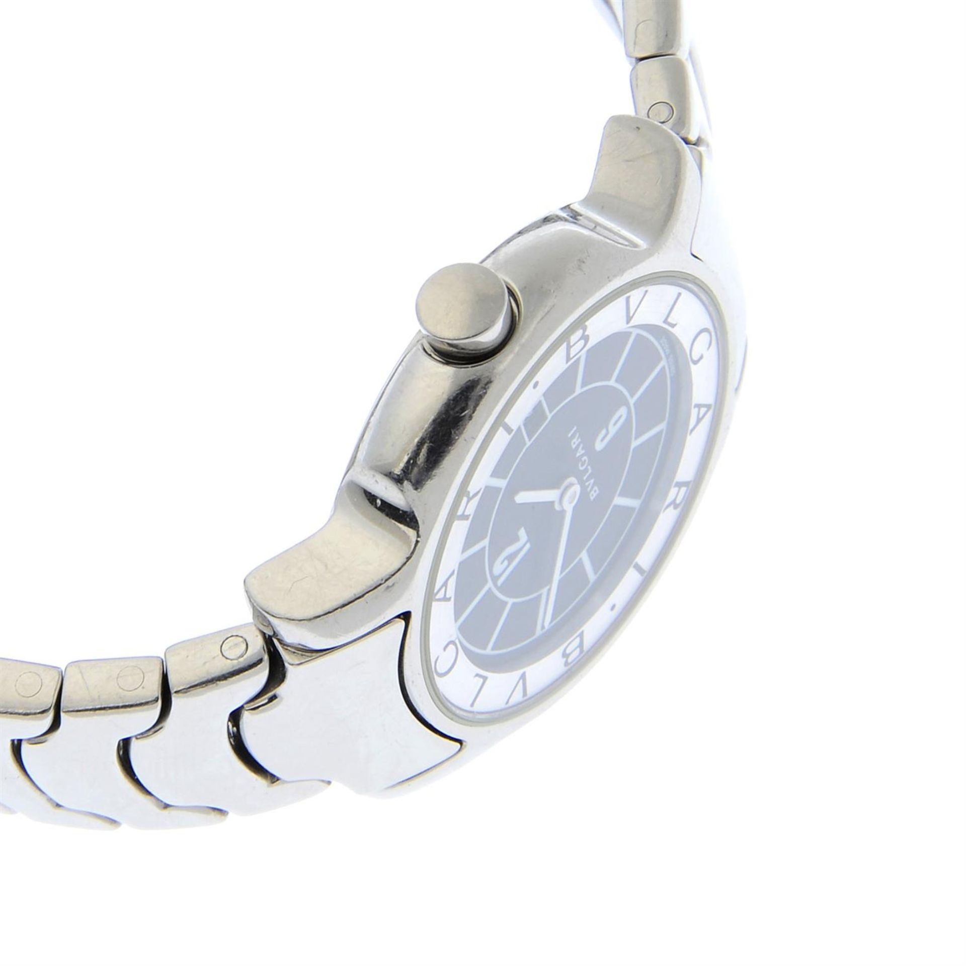 BULGARI - a stainless steel Solotempo bracelet watch, 29mm. - Image 3 of 4