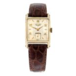 LONGINES - a gold filled wrist watch, 25.5mm.