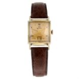 OMEGA - a gold plated wrist watch, 22mm.