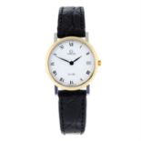 OMEGA - a bi-colour De Ville wrist watch, 25mm.