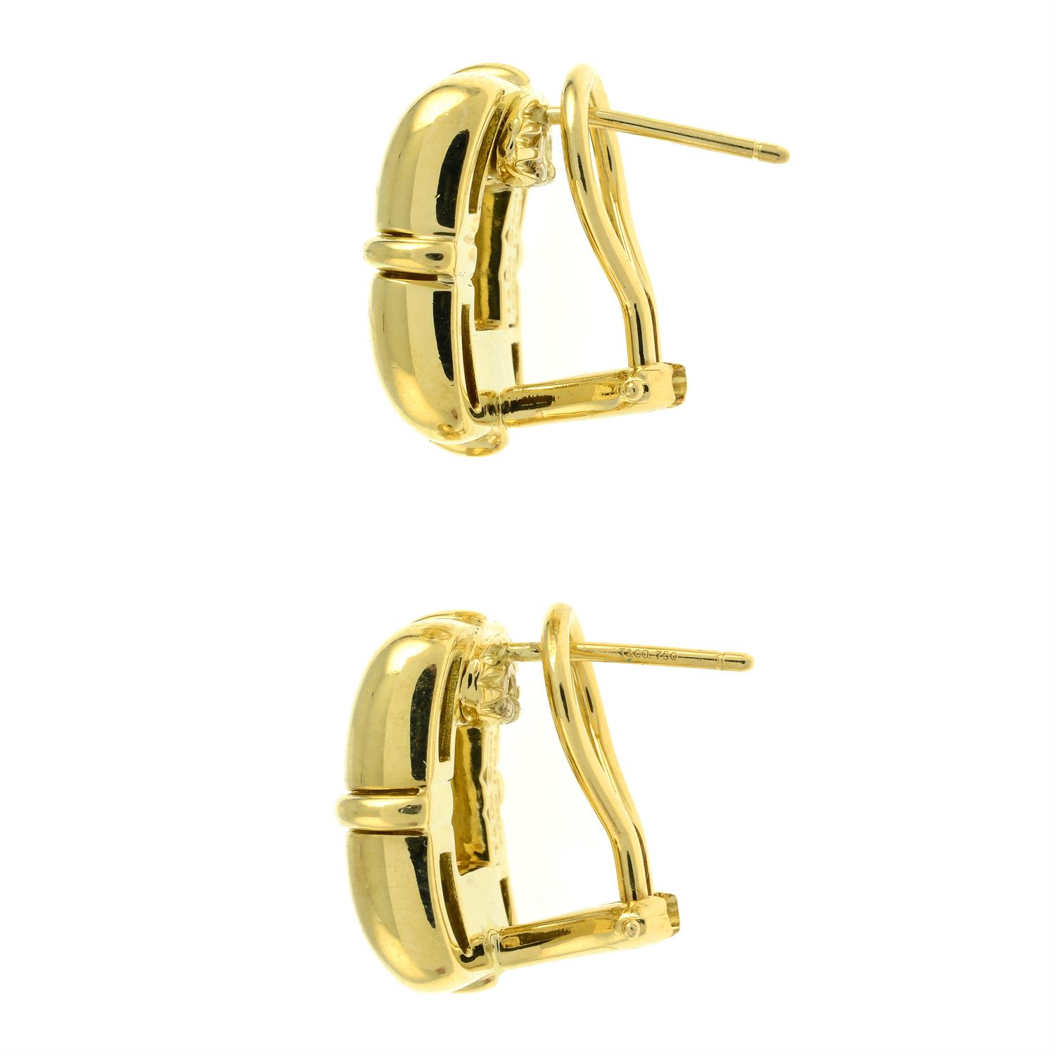 A pair of buckle earrings, by Tiffany & Co. - Bild 3 aus 4