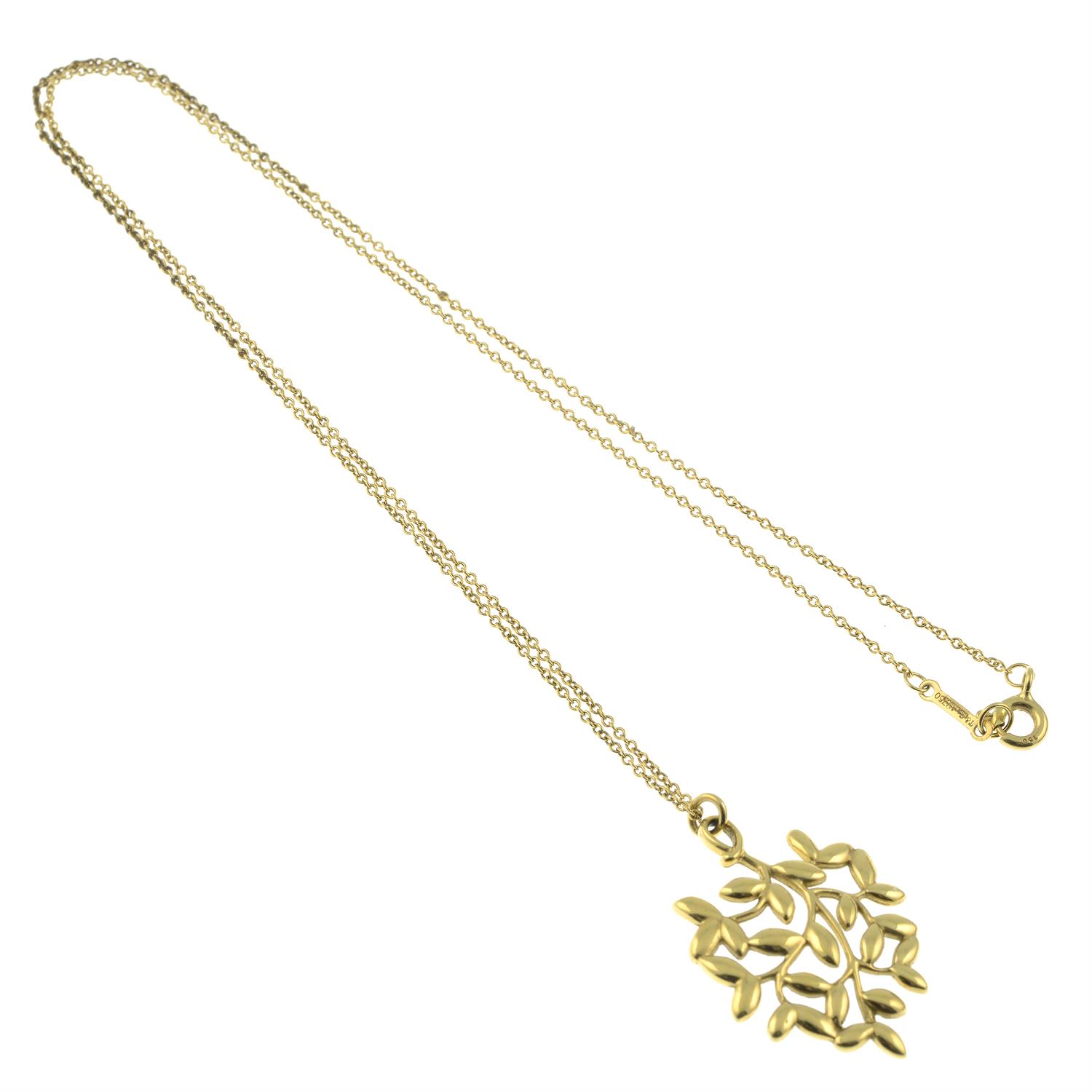 An 'Olive Leaf' pendant on chain, by Paloma Picasso for Tiffany & Co. - Bild 4 aus 5