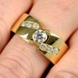 An 18ct gold brilliant-cut diamond ring, by Mappin and Webb.