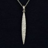 A diamond 'Feather' pendant, by Tiffany & Co.