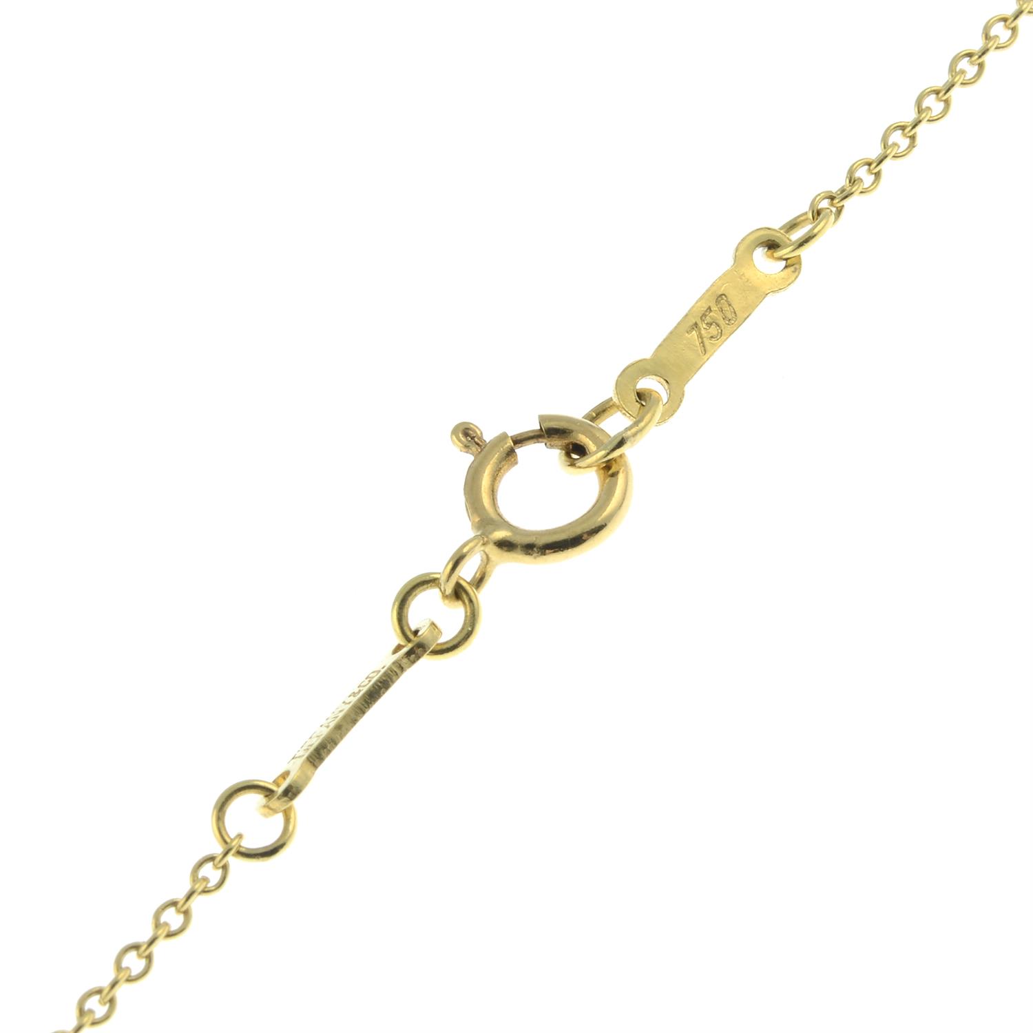 An 18ct gold 'Round Bottle' pendant on chain, by Elsa Peretti for Tiffany & Co. - Bild 6 aus 7