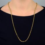 A Georgian 18ct gold chain.