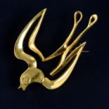 A swallow bird brooch, by Ilias Lalaounis.