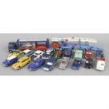 A collection of assorted diecast model vehicles.