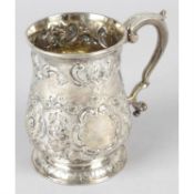 An early George III silver mug.