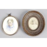 A small selection of assorted items to include a portrait miniature.