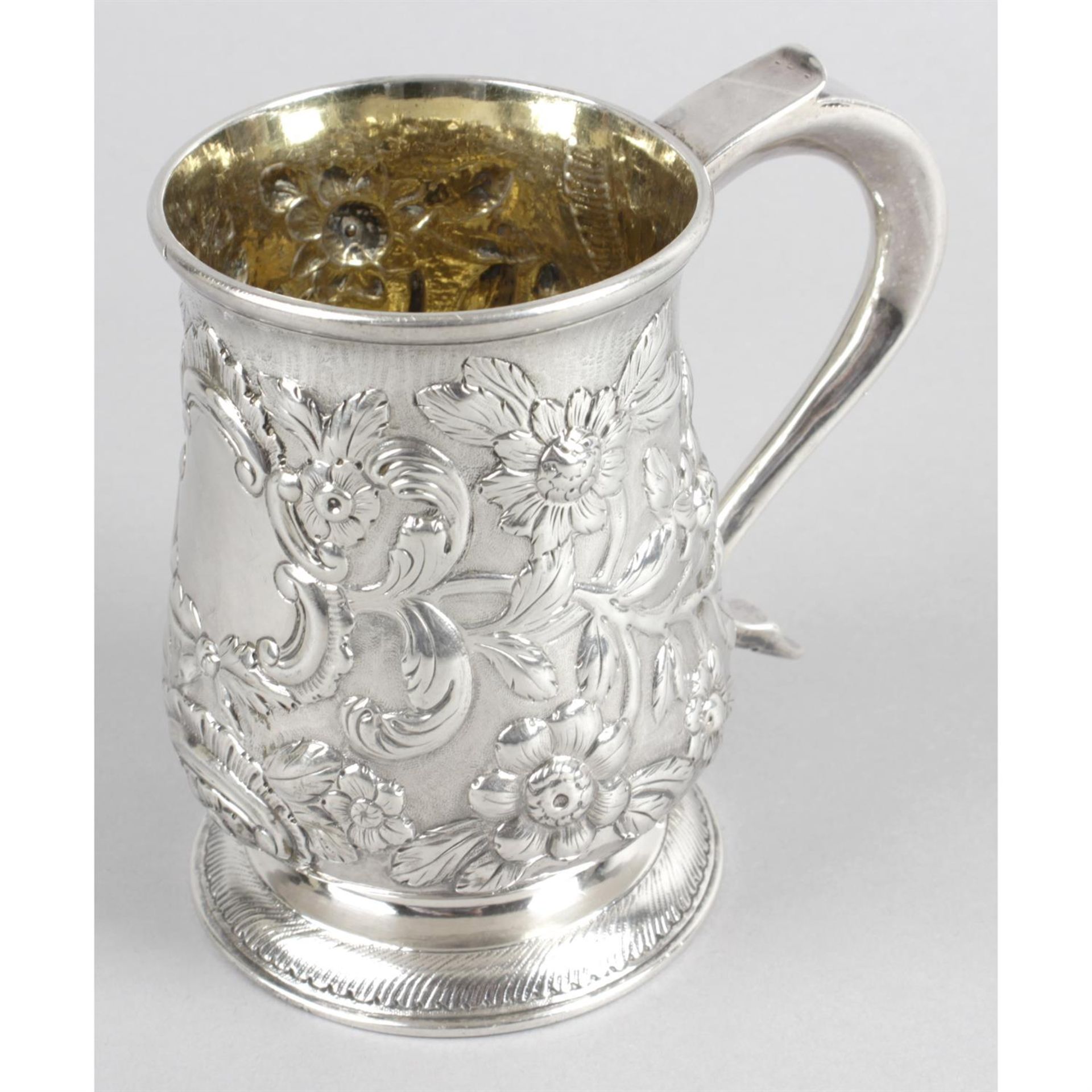 A George III Newcastle silver mug.