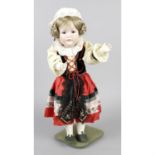 A modern reproduction Kamer & Rhinehardt C19 Creations Past Ltd. bisque headed collectors doll.