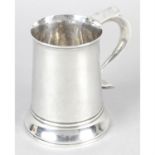 A George III silver mug.