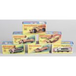 A Dinky Toys model no. 152 Rolls Royce Phantom and six Matchbox Superfast model vehicles. (7)