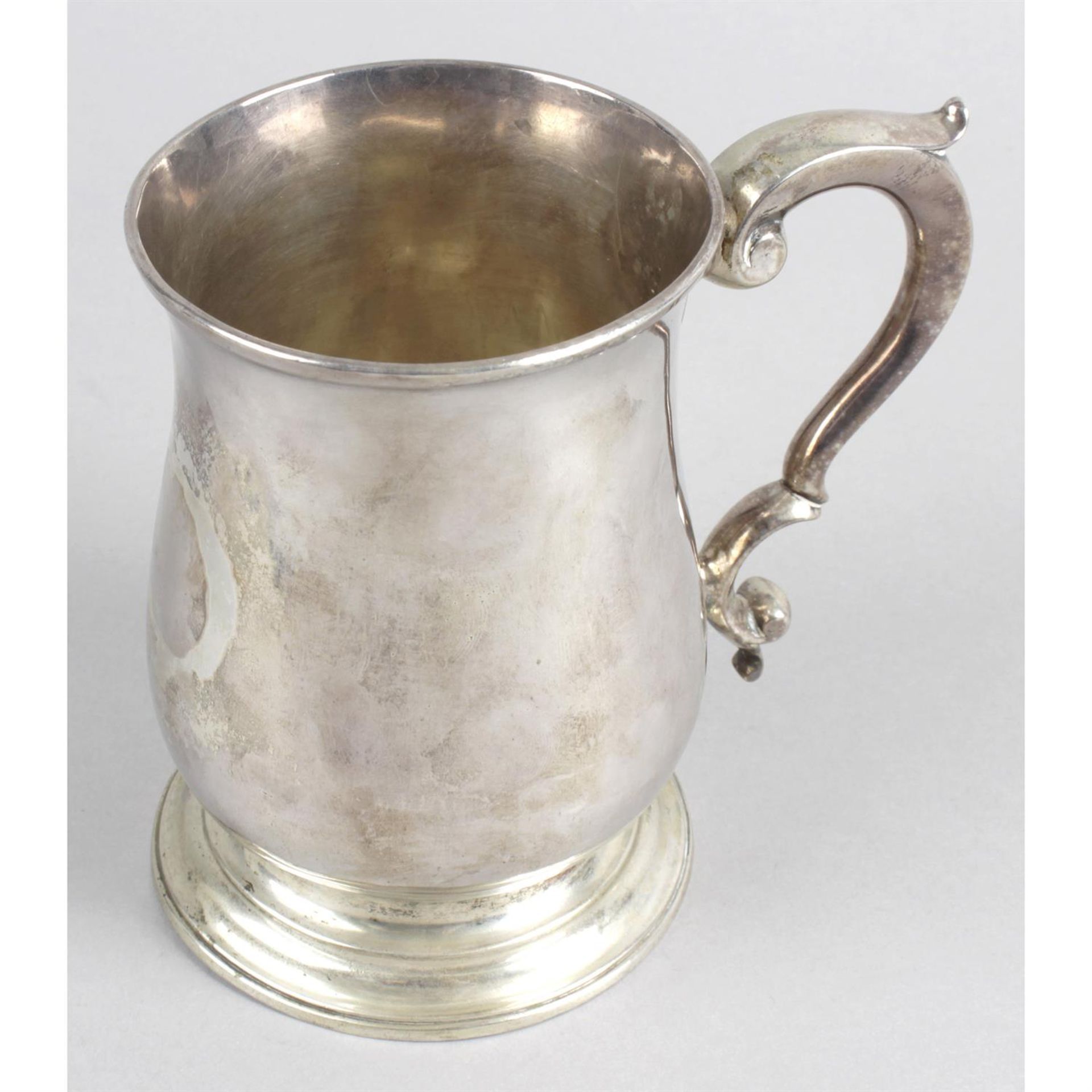 An early George III silver baluster mug.