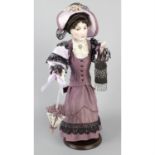 A Maureen Martin, Creations Past Ltd. bisque headed collectors doll.