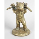 A late 19th century bronze figure.