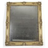 A rectangular wall mirror.