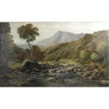 John MacWhirter (1839-1911), oil on canvas landscape.
