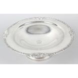 A 1930's silver pedestal dish.