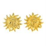 VERSACE PROFUMI - a pair of clip-on earrings.