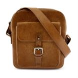 DUNHILL - A light tan leather satchel.